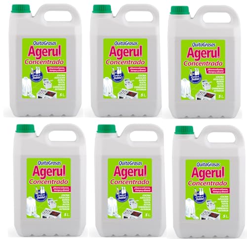 Desengrasante Quitagrasas Concentrado Agerul (6 Garrafas De 5 Litros)