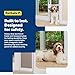 PetSafe Sliding Glass Pet Door - No-Cut DIY Install Doggy Door for Renters - Aluminum Frame - Adjustable Height 75 7/8