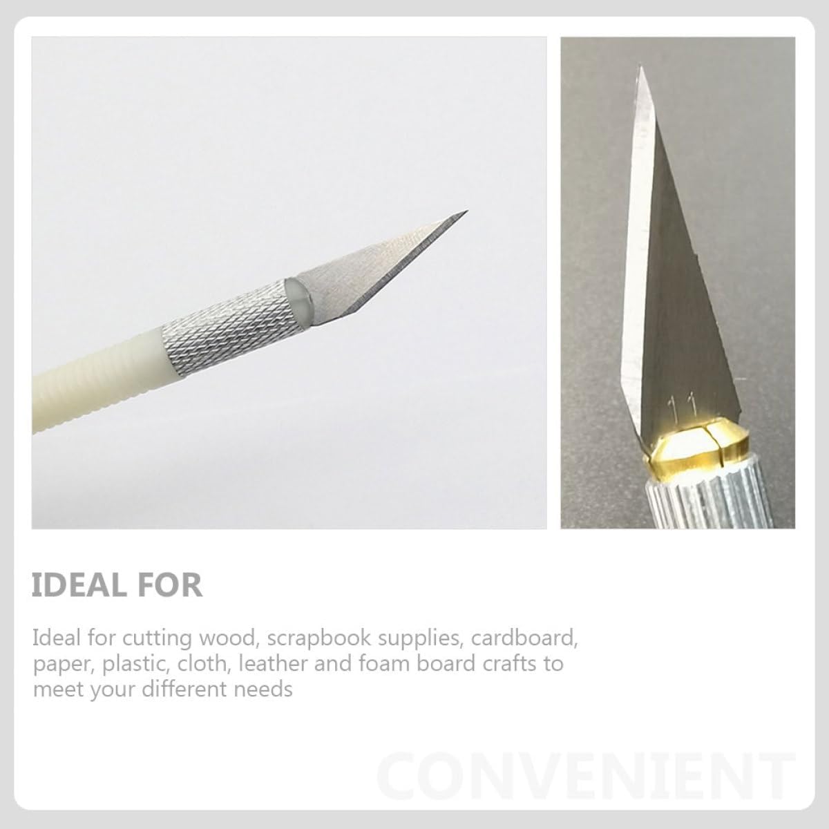 GALPADA 1 box Replacement Craft Cutting Blades Steel for DIY Engraving and Carving Wear-resistant Steel Crafting Blades Box for Scrapbooking Model Kits and Paper Crafts