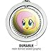 GRAPHICS & MORE My Little Pony Fluttershy Face Keychain Spinning Round Chrome Plated Metal