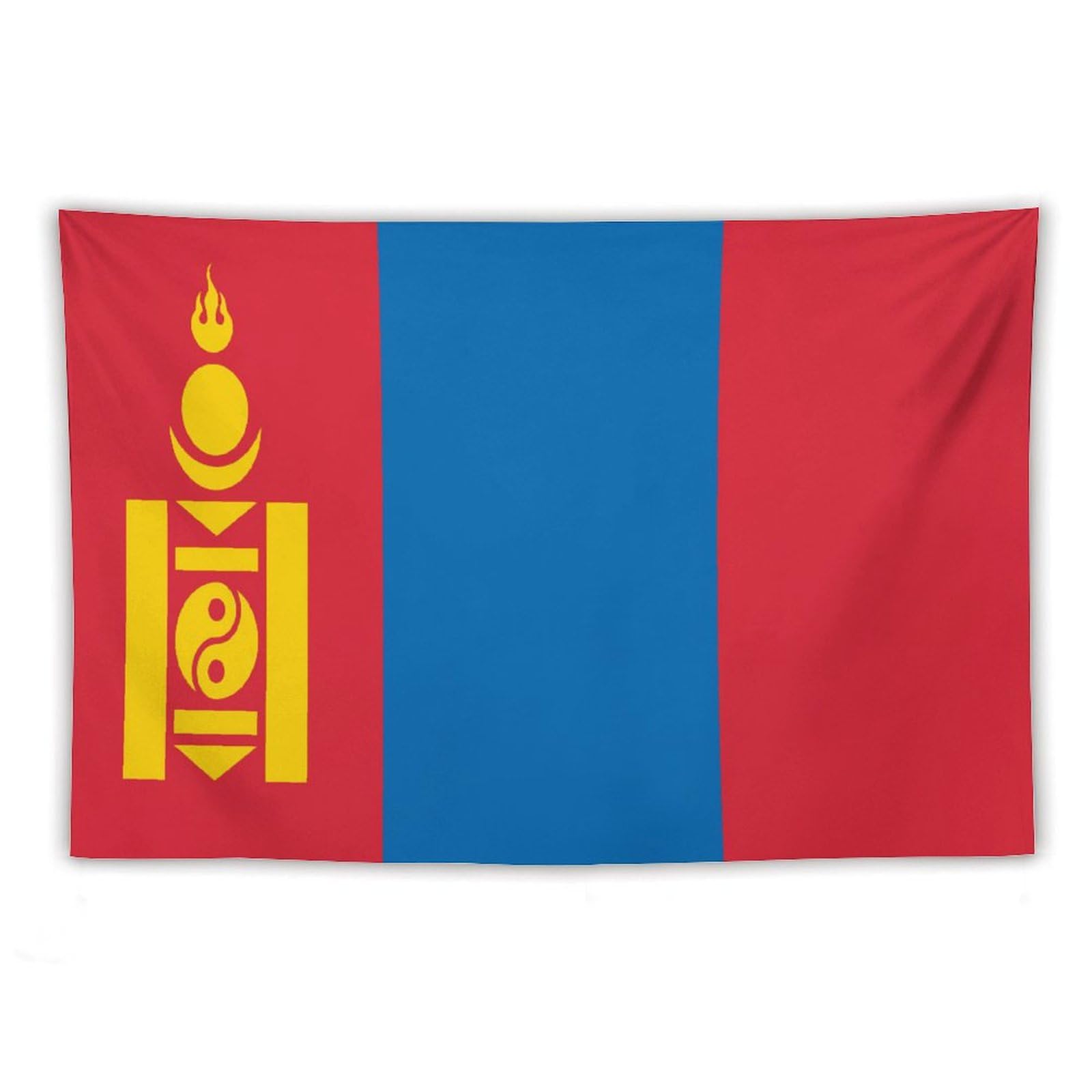 XingFox Mongolia Flag Tapestry Wall Hanging National Flag Tapestry for Room Bedroom Dorm Aesthetic Decorations, 40"x60"
