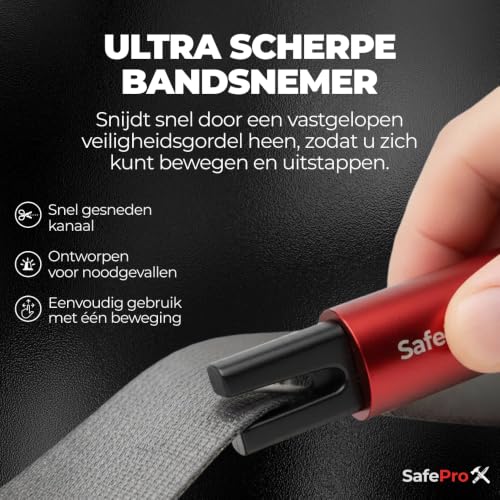 Miniatura 6 de Herramienta De Escape De Emergencia Safepro X, Rompevidrios Y Cortador De Cinturón De Seguridad, Herramienta Esencial De Seguridad Automotriz Y Rescate De Emergencia. Paquete De 2 Paquete De 2