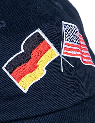 Image of Ann Arbor T-shirt Co. American Friendship Nations Flag Baseball Low Profile Dad Hat for Men Women
