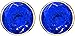 4 Carat Total Weight Sapphire Solitaire Stud Earrings Pair 18K Yellow Gold Popular Premium Collection Bezel Screw Back