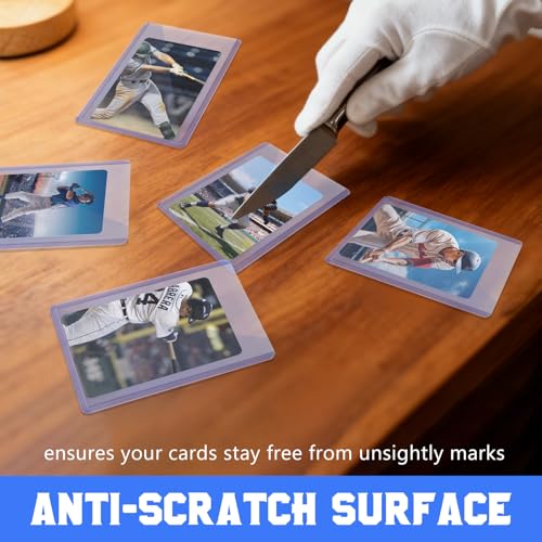 Image of DEDC 20 Top Loader Thick Card Load Holder Storage for Trading Cards Sports Sleeves Hard Plastic 100 Point Protective 3 inch x 4 inchToploaders Rigid Memorabilia Collectibles
