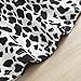 Toddler Baby Girl Ruffled Long Sleeve Cow Print Shirts Top + Leopard Suspender Skirts Overall Dress Clothes Set (Cow Long Sleeve,4-5T)