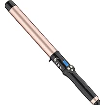 1 1/4 Inch Curling Wand Ceramic Long Barrel,1.25 Inch Curling Wand Iron for Long Hair,Dual Voltage Hair Curling Wand