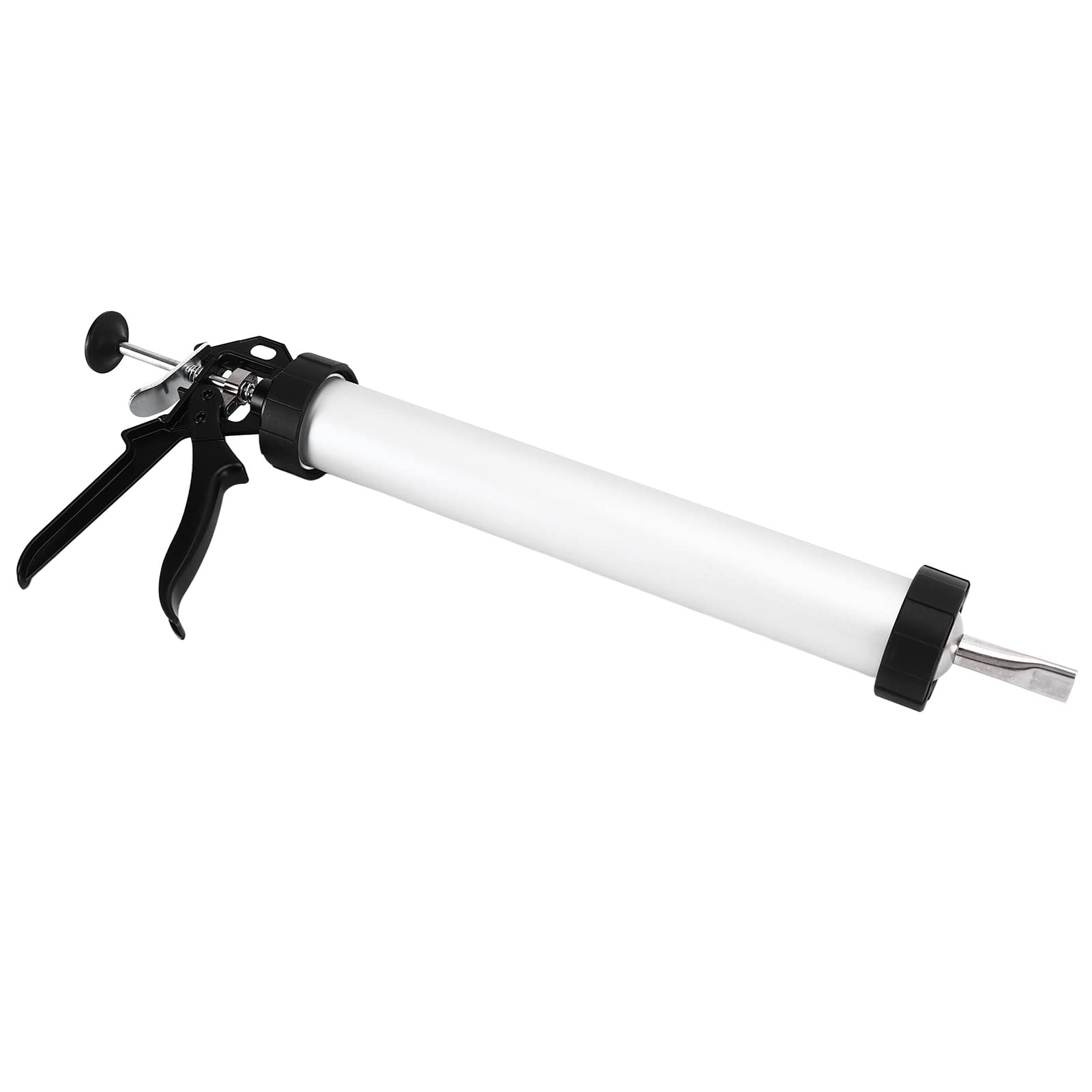 Jerky Gun aus Edelstahl, 15-Zoll-Fleischpistole Beef Stick Maker Cooking Tool Set Kit mit Runder Flachdüse