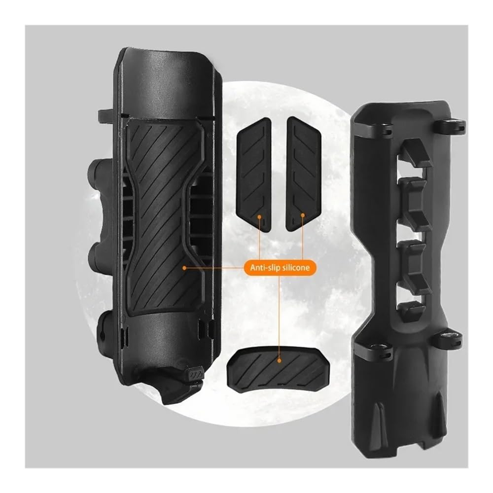 Becherhalter Motorrad 1 Stücke Universal Motorrad Getränkehalter 25mm Schutzstoßstange Wasserflaschenhalter 360 ° Drehung Erweiterbares Design Moto Zubehör