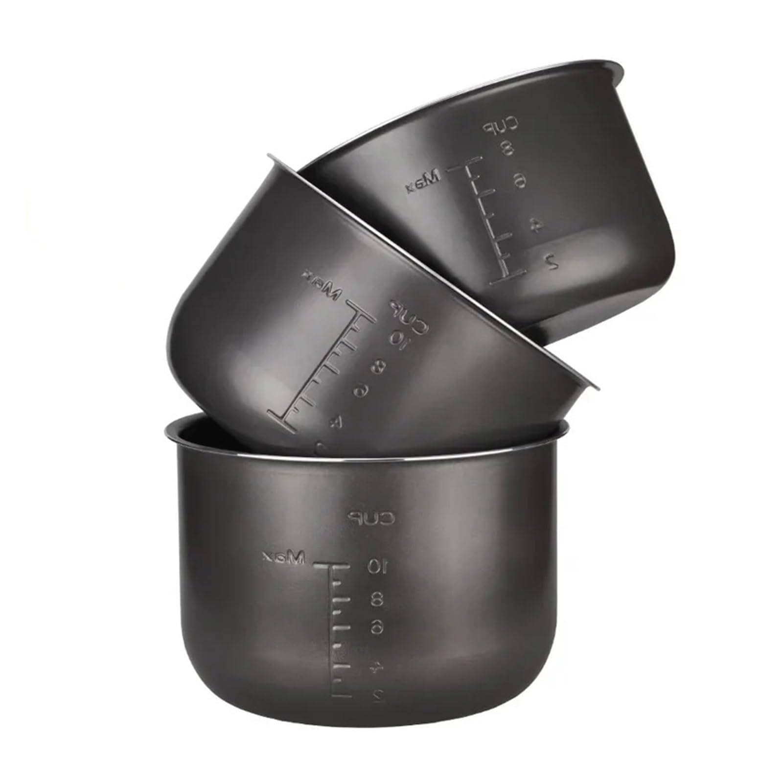 Revestimiento For Olla A Presión Eléctrica De 4 L, 5 L Y 6 L, Antiadherente, Color Negro, Cristal, Compatible con Midea(6L)