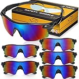 OXG 6 Pack Safety Glasses for Men Women, UV Protection Impact Resistant Protective Eyewear for...