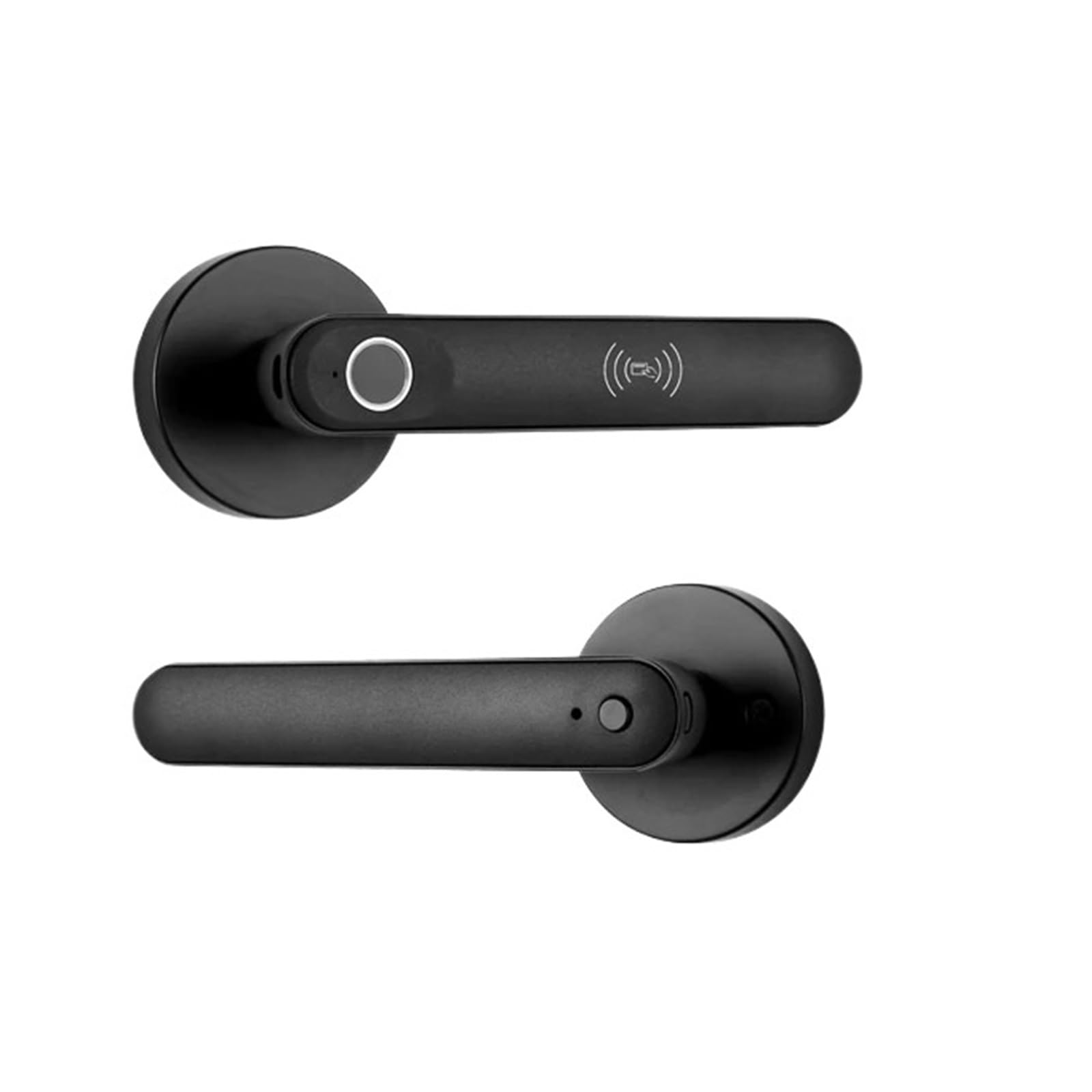 Serratura Elettronica Biometrica Tuya Serratura Intellinte Digitale Impronta Digitale Password Ingresso Manopole For Porta Serratura For Camera Da Letto Home Office(3400black witth gw)