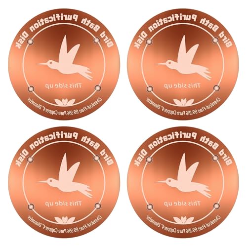 Plaque en cuivre de purification eau trouble pour bains d'oiseaux - 2