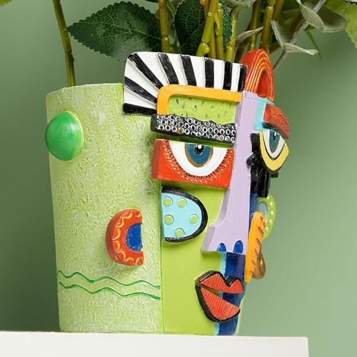 Pot à fleurs en forme de visage pots de décoratifs haut de gamme - 7