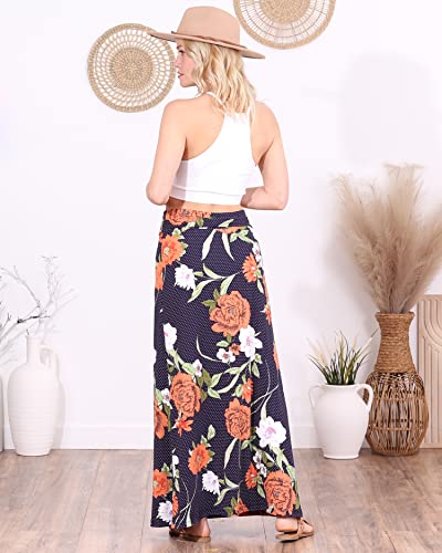 Image of Popana Long Maxi Skirt for Women, Flowy Long Skirts for Women | High Waisted Soft Trendy Rayon, Sundress Convertible Skirt, Long Length Bodycon Maxi Skirt, Petite and Plus Size