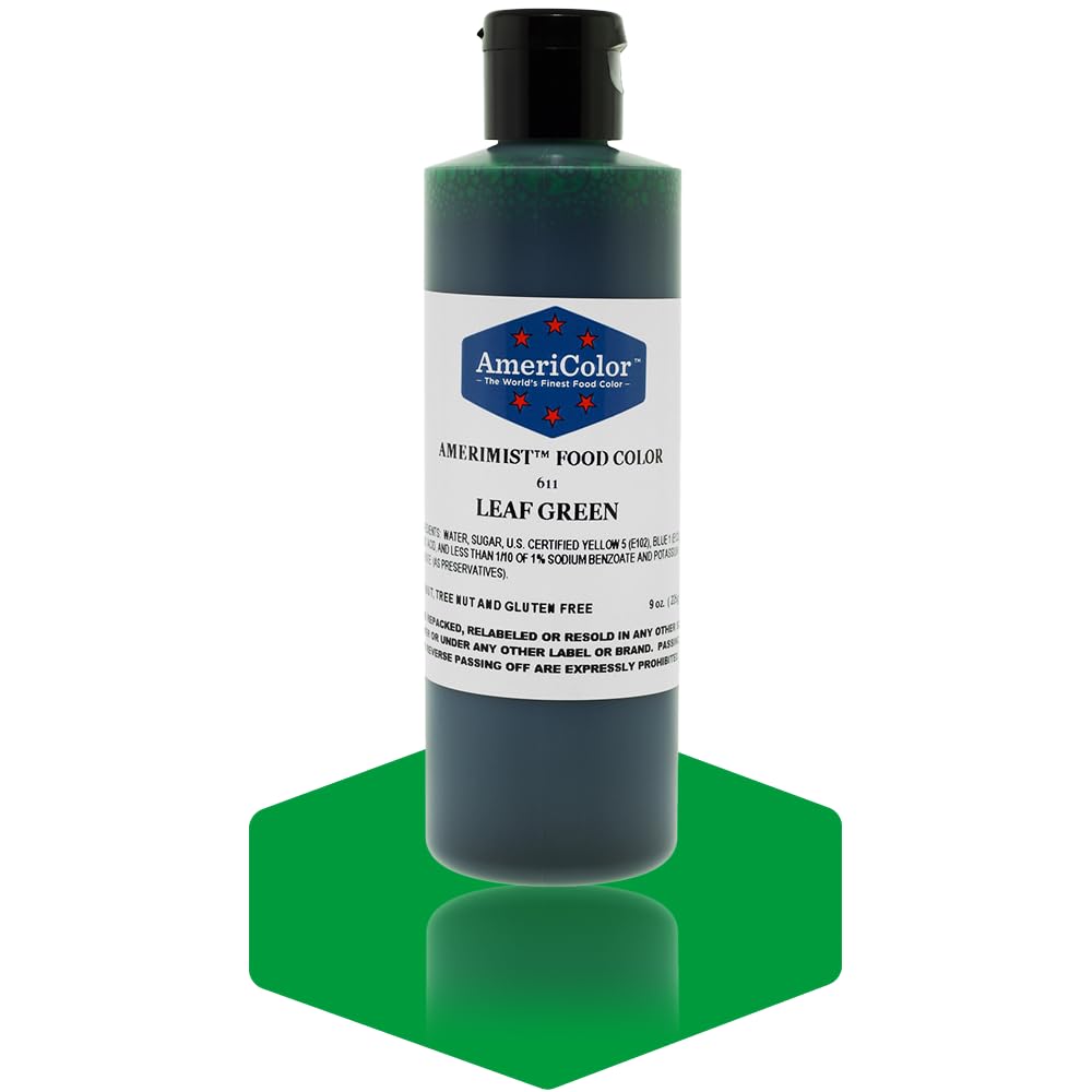 AmeriColor AmeriMist Leaf Green Airbrush Food Color, 9 oz