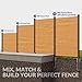 3 Pack 6FT 3-Way Aluminum Fence Post, 1.8mm Thick Walls & 10mm Base, Matte Black Wood Fence Post, Rustproof & Weather-Resistant for Outdoor Privacy Panels