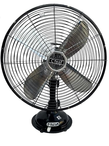 Image of Cinni ORIGINAL 400MM TABLE FAN CANOPY | H.S. Oscillating, 400MM Blade Size, Table Fan, Black Finish