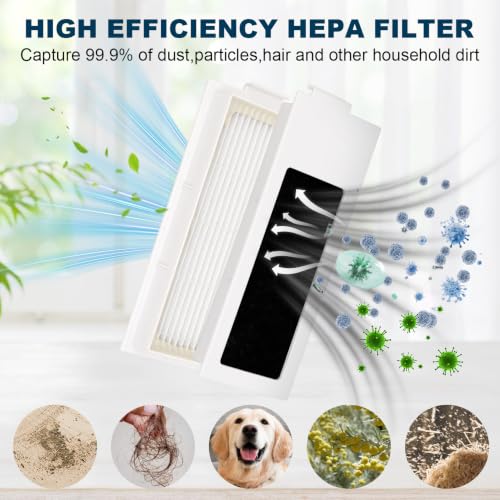 Image of Replacement Parts for ECOVACS DEEBOT T20 Omni / T20e Omni / T20 Max / T20 Pro robot vacuum cleaner - Spare Accessories Kit Include 1 Main Brush 4 Side Brush 4 Filter 4 Mop Pad 4 Dust bag