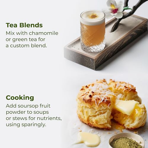 FRESHDRINKUS Premium 4.5oz Soursop Graviola Fruit Powder, Pure, Guanabana Tea, Soursop Fruit Herbal Tea, No GMO, No Sugar, No Caffeine, No Gluten, Vegan. - Thumbnail 6
