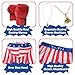 Regenboog Rocky Balboa Costume Men and Women,American Flag Boxing Costume Adult,Satin Boxer Robe Shorts Belt,Boxing Gloves,USA Robe,Halloween,S