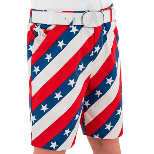 Royal & Awesome Kids Bright Funky and Funny Golf Shorts