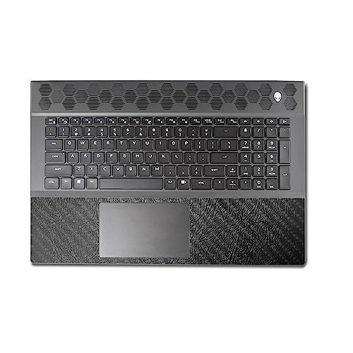 Image of MightySkins Carbon Fiber Skin Compatible With Alienware M18 R1 (2023) Full Wrap Kit - Black Leather | Protective, Durable Textured Carbon Fiber Finish | Easy To Apply & Change Styles | Made in the USA