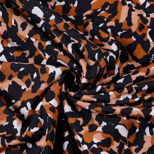 Kzully Women's Rayon A-Line Maxi Dress (Ts-8001-Tiger-Black-Xxl_Tiger-Black