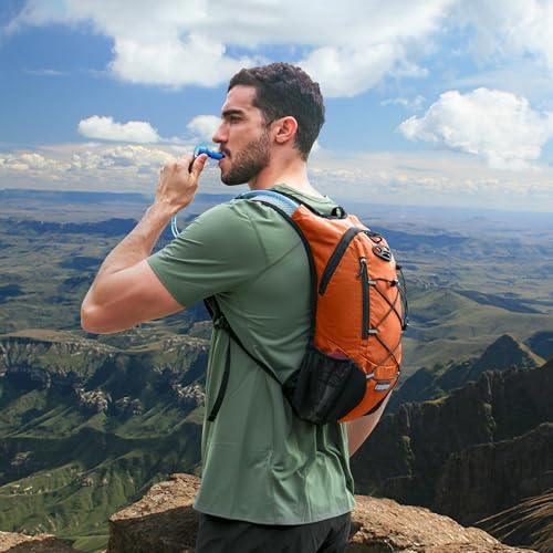 Image of Lightweight Hydration Backpack, Running Backpack with 2L Water Bladder, Hydro Water Daypack for Cycling Hiking Rave for Men Women