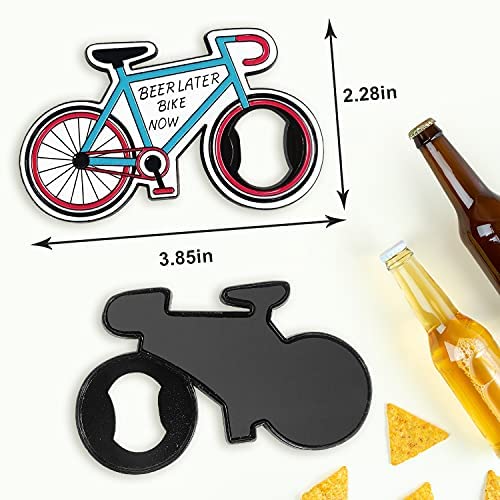 Haigoo Magnetic Bottle Opener For Fridge, Bike Bottle Opener Cool Bottle Openers Gifts For Men, Bicycle Bottle Opener Gifts For Him Father Husband Grandpa Boyfriend, For Camping And Traveling, Blue #TOP4