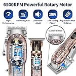 Roziapro Hair Clippers for Men T-Blade Trimmer Professional Barber Clippers - Cordless Hair Cutting Beard Trimmer Mens…