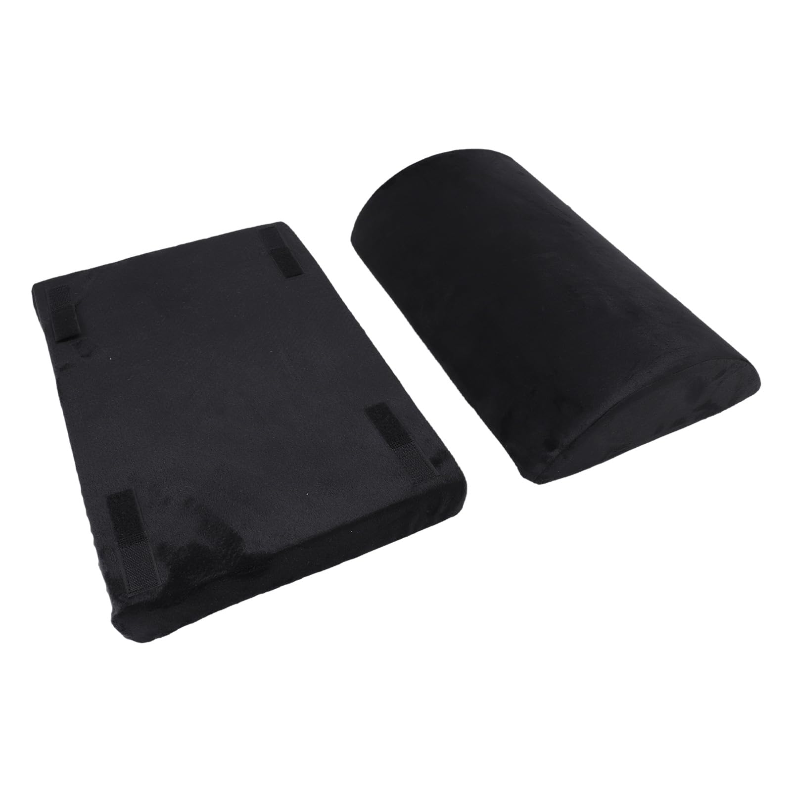 Poggiapiedi Nero ergonomico mezzo cilindro regolabile in altezza Poggiapiedi in memory foam ad alto rimbalzo per ufficio