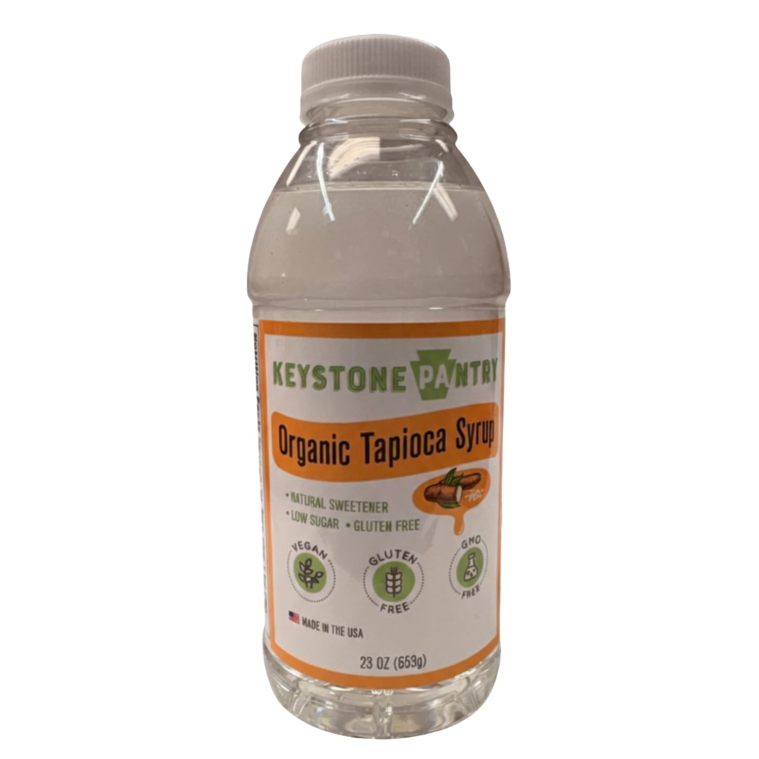 Organic Tapioca Syrup – 23 OZ Bottle – Vegan, Gluten Free – HFC, Corn Syrup Substitute – Used for Baking, Alternative Sweetener – Make Homemade Fudge, Ice Cream & More – 1 BOTTLE