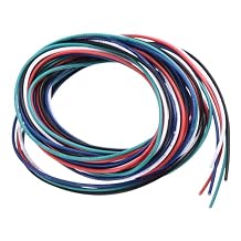 MECCANIXITY 28 Gauge PVC Hookup Wire 1.5m/5ft 28AWG Flexible Electrical Wire UL1007 Tinned Copper Stranded 5 Color, 1mm Dia for Model Aircraft Electric Appliances Internal Connect