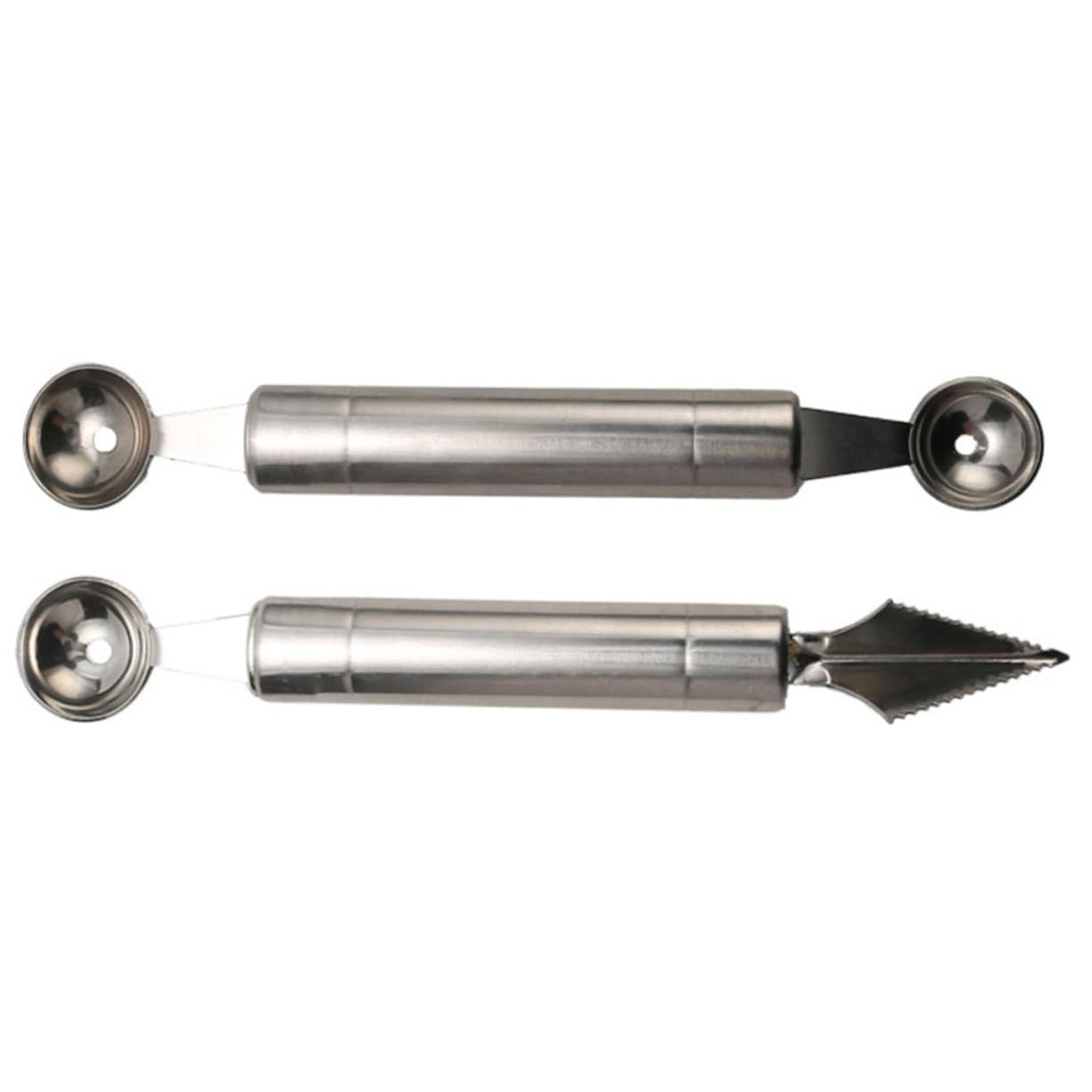 PRETYZOOM Fruit Ball Diggers Cutters Ice Scoops Melon Baller Scoop Fruit Carving Tools Silver to Clean