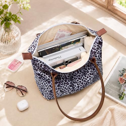 Image of Tote Bag for Women, Casual Hobo Foldable Shoulder Zipper Handbag