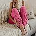 Damen Winter Warm Flauschig Freizeithose Teddy Fleece Haushose Locker Winterhose Fleece Pyjama Hose Fitness Hosen Sport Hosen Leggings Winter Fleece Hosen Freizeithose Yogahose