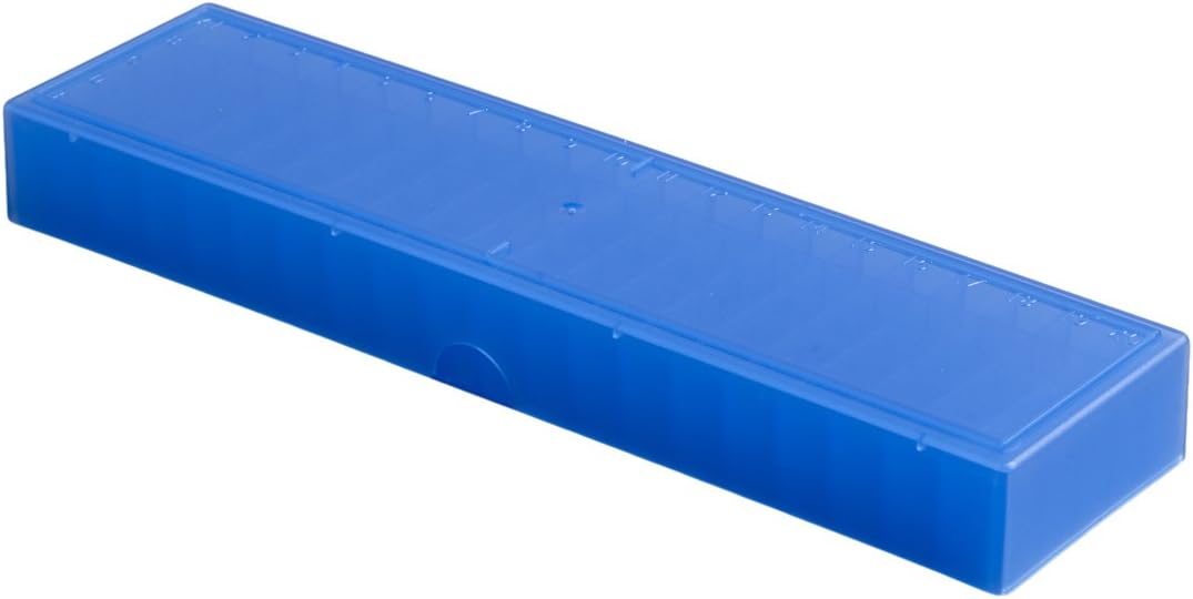 Camlab PlasticsRTP/72400-B Storage Long Box, 100 Place, Polypropylene, Blue