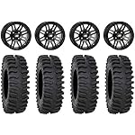 Bundle-9-Items-ITP-SS316-14-Wheels-Black-Ops-30-XT400-Tires-4x110-Bolt-Pattern-12mmx125-Lug-Kit