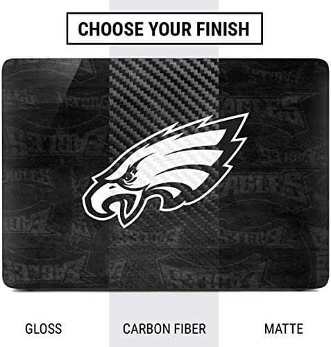 Skinit Decal Laptop Skin Compatible with MacBook Air 13in (2020) - Officially Licensed NFL Philadelphia Eagles Black & White Design