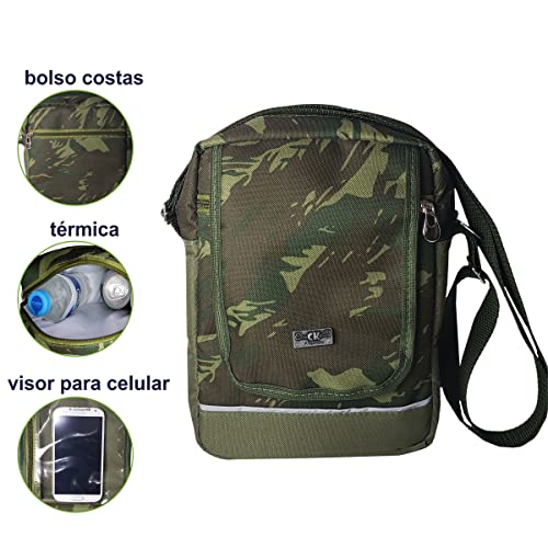 Shoulder Bag Masculina Bolsa Transversal Original Camuflado