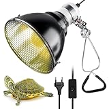 Luminaire Pour Reptile,E27 200W Lampe Chauffante Pour Terrarium En Dôme,Abat-Jour Pour La...