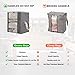 Qozary 3 Pack Large Storage Bags for Comforters, Blankets, Clothes, Quilts and Towels, Better and Sturdy Under Bed Organizer Bag for Closets, Bedrooms (Gray, Extra Large - 122L - 20.47x 16.53x 22