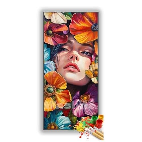 �������G �� �� �����h��G �L�b�g DIY ��l ���S�Ҍ��� �f�W�^�����G ��h�� �����L�b�g�ɂ��G�� Paint By Numbers �A�N�����y�C���g ���ʉ� �����Ńy�C���g �z�[�� �I�t�B�X���� �M�t�g 50x100 cm, �t���[���Ȃ�