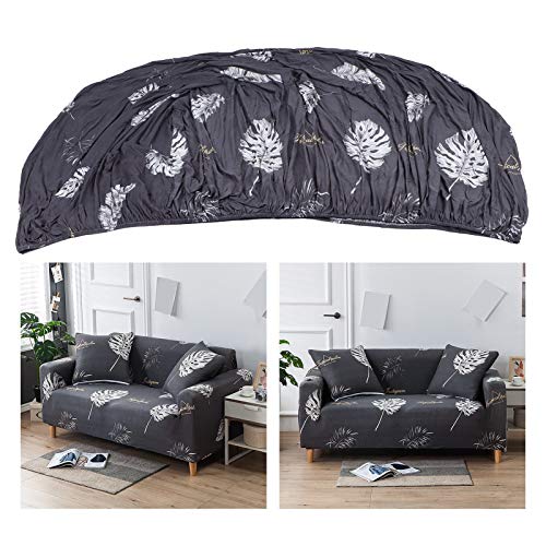 Housse de canapé extensible 2 places lavable pour protection de meubles - 4