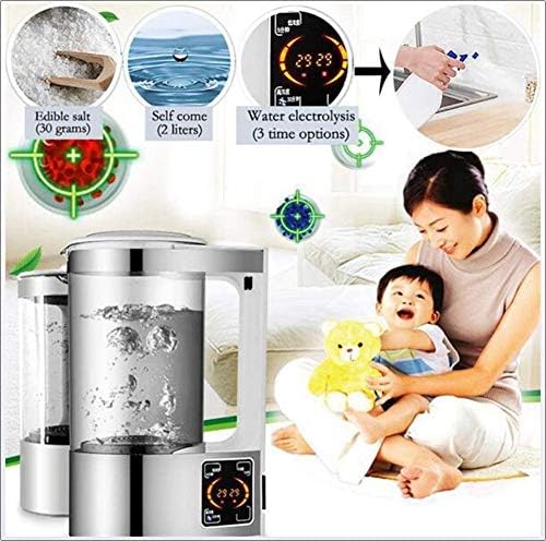 5min Hypochlorous Acid Water Generator 2000ML capacity Disinfectant Machine Self-Made Disinfection for Kitchens,Bathrooms, Glass,Rugs and More