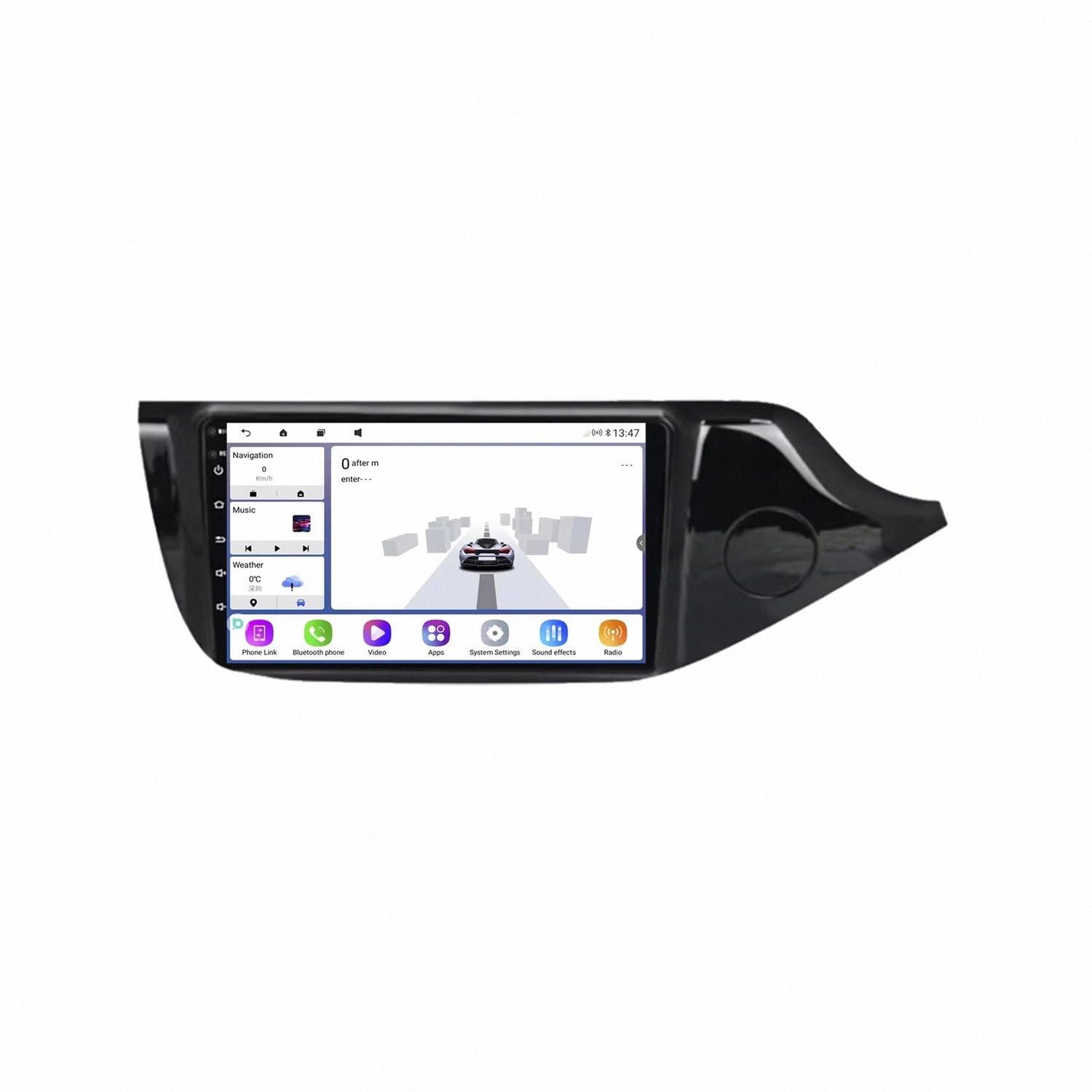 Radio Samochodowe Z Ekranem Dotykowym Fhd dla LADA Priora I 1 2007-2013 Bezprzewodowe Carplay I Android Auto, Radio Z Ekranem Dotykowym Ips, Nawigacja Gps, 4 Rdzeń 1G+16G