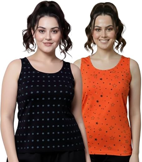 Ayvina Women Printed Tank Top for Girls & Women | Sleeveless Casual Summer Top |Printed Tank Tee | Loose Fit Camisole Top ...