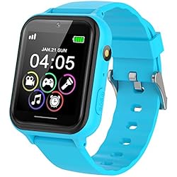 Videovigilancia Inteligente PTHTECHUS Reloj Inteligente para Niños, Reloj Teléfono para Chico Pantalla Táctil con Música, Cámara, Alarma, Smartwatch para Niños, Reloj para Niños, Reloj Infantil para 4-12 años