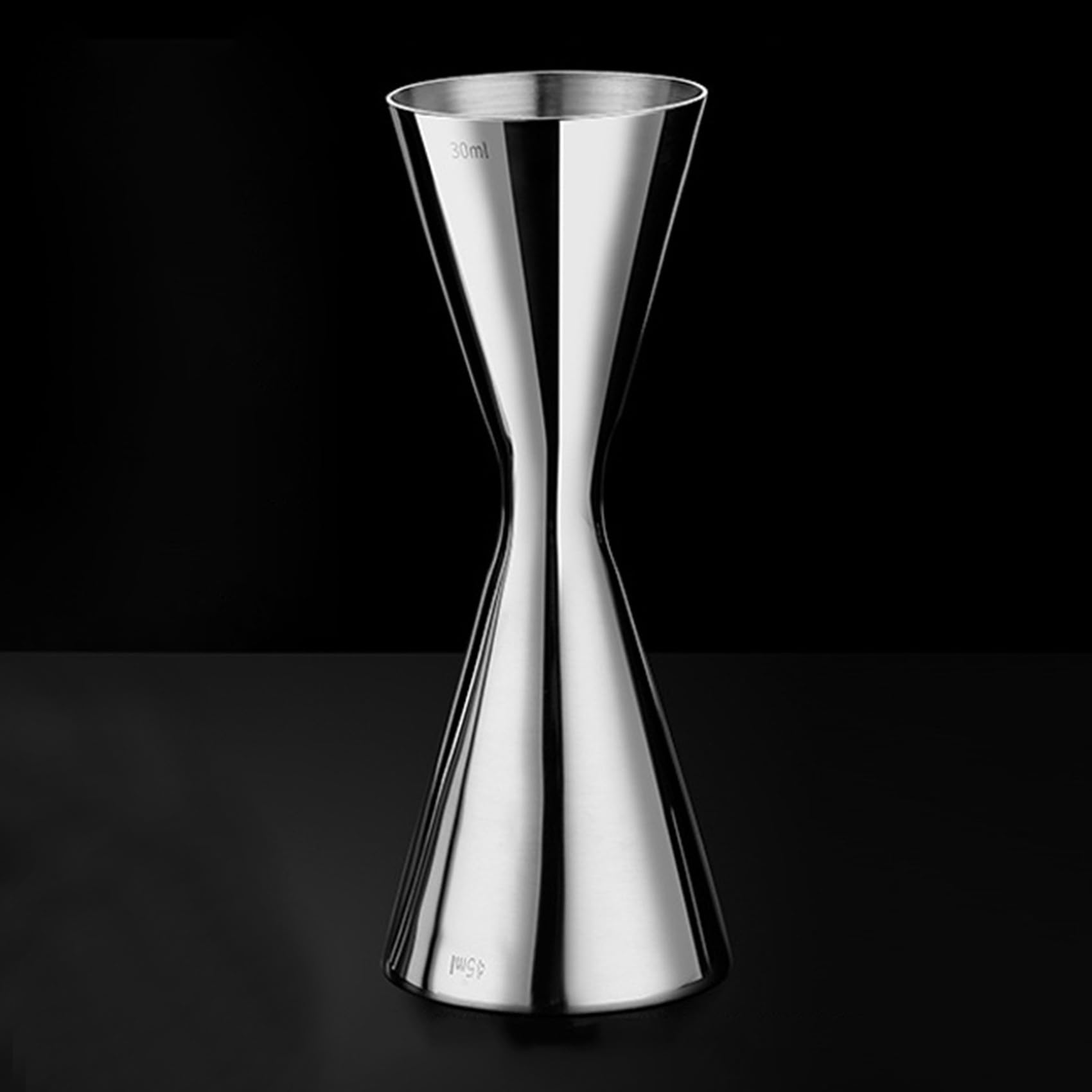 6X Vaso de Medida de Acero Inoxidable de Doble Cabezal para Bar Fiesta Coctelera Medida de Vino 45Ml